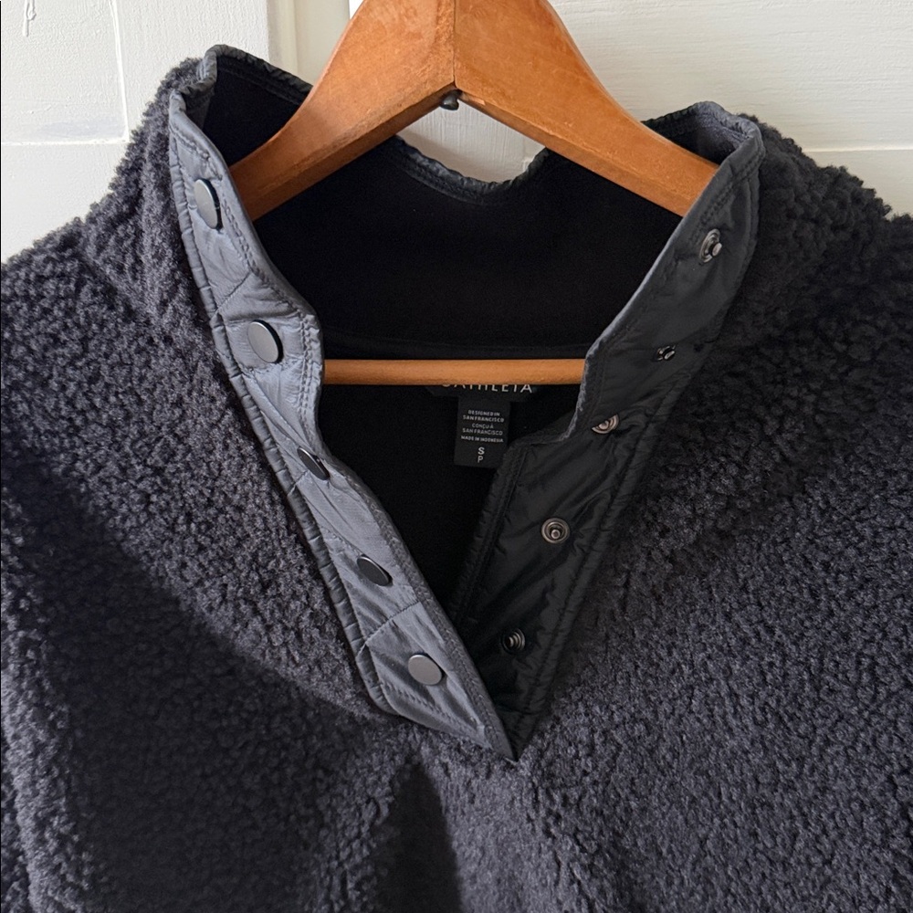 Athleta Cozy Sherpa Snap Zip-Up Pullover - Picture 8 of 9